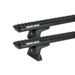 Rhino Rack JC-06710 Sportz RLT600 Black 2 Bar Roof Rack for BYD Shark 6 4dr Ute with Raised Roof Rail (2024 onwards) - Tub Track Mount