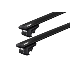 Thule 7104 WingBar Evo Black 2 Bar Roof Rack for Great Wall Cannon 4dr Ute with Raised Roof Rail (2020 onwards) - Raised Rail Mount