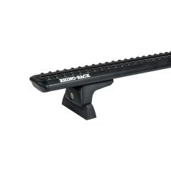 Rhino Rack JC-05136 Sportz RLT600 Ditch Mount Black 1 Bar Roof Rack for Dodge RAM 1500 4dr Ute with Bare Roof (2009 to 2018) - Custom Point Mount