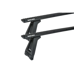 Rhino Rack JC-05031 Sportz RL210 Black 2 Bar Roof Rack for Mitsubishi L300 4dr MWB/LWB Low Roof with Rain Gutter (1980 to 2013) - Gutter Mount