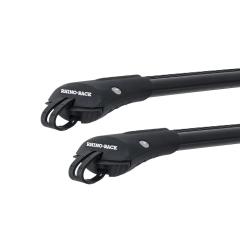 Rhino Rack JA7969 Vortex StealthBar Black 2 Bar Roof Rack for AUDI A4/S4/RS4 5dr Wagon with Raised Roof Rail (2012 onwards)