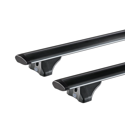 CRUZ Airo FIX Black 2 Bar Roof Rack for MG HS 5dr SUV with Flush Roof Rail (2018 onwards) - Flush Rail Mount