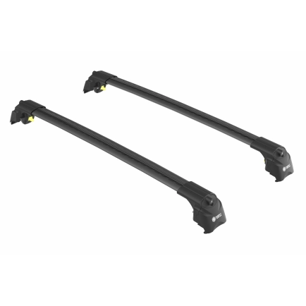 Turtle Air2 Black 2 Bar Roof Rack for BYD Atto 3 5dr SUV with Flush Roof Rail (2022 onwards)