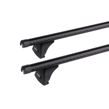Prorack Heavy Duty Black 2 Bar Roof Rack for Land Rover Defender 130 Gen2 5dr SUV with Factory Fitted Track (2023 onwards) - Track Mount