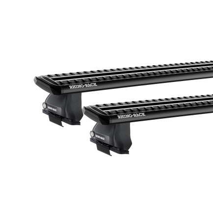 Rhino Rack JC-03820 Sportz 2500 Black 2 Bar Roof Rack for Mitsubishi Lancer CG-CH 4dr Sedan with Bare Roof (2003 to 2007) - Clamp Mount