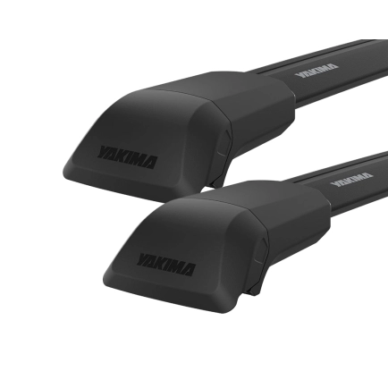 Yakima JetStream FX Flush Bar Black 2 Bar Roof Rack for MITSUBISHI ASX 5dr SUV with Factory Mounting Point (2010 to 2019)
