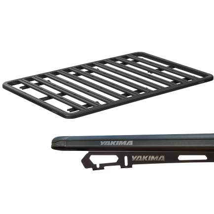 Yakima LockNLoad Platform E (1235 X 2130mm) with RuggedLine spine attachment suits Toyota Land Cruiser 300 Series 5dr 300 Series with Raised Roof Rail (2022 onwards) - Factory Point Mount