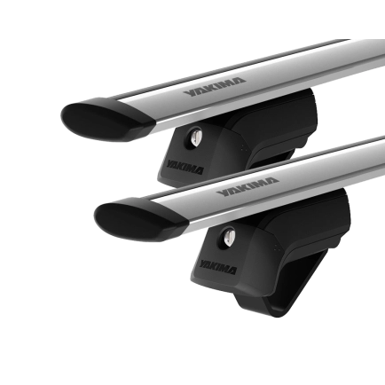 Yakima JetStream Silver 2 Bar Roof Rack for Mahindra Scorpio 5dr SUV with Flush Roof Rail (2023 onwards) - Raised Rail Mount