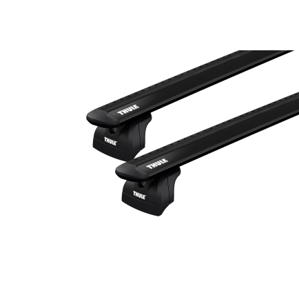 Thule 753 WingBar Evo Black 2 Bar Roof Rack for Proton X70 5dr SUV with Flush Roof Rail (2018 onwards) - Flush Rail Mount