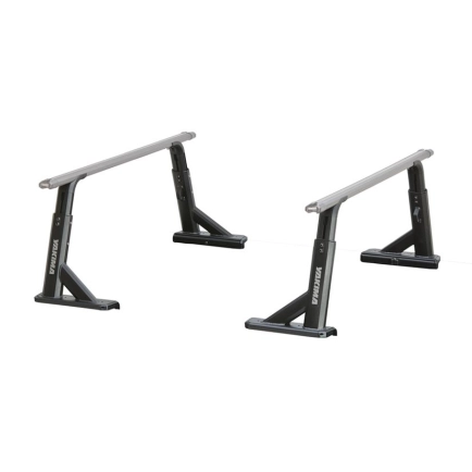 Yakima OverHaul HD Black 2 Bar Roof Rack for GMC Sierra 2500HD Double Cab 4dr Ute with Bare Roof (2019 onwards) - Clamp Mount