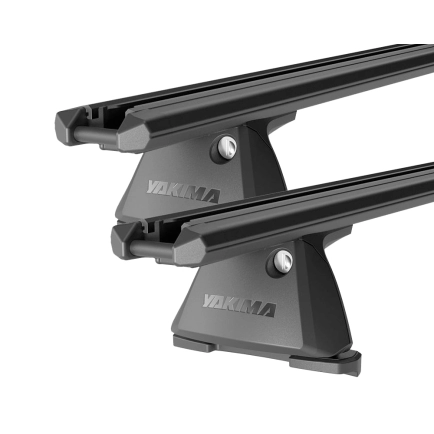 Yakima TrimHD Thru bar Black 1 Bar Roof Rack for MITSUBISHI Triton MQ-MR 4dr Ute with Bare Roof (2015 onwards)