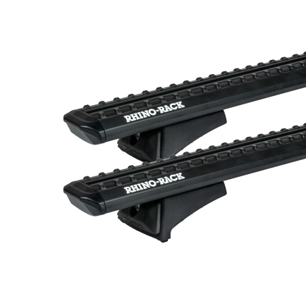 Rhino Rack JC-04968 Sportz RCL Black 2 Bar Roof Rack for Land Rover Defender 110 Gen2 5dr SUV with Factory Fitted Track (2020 onwards) - Factory Point Mount