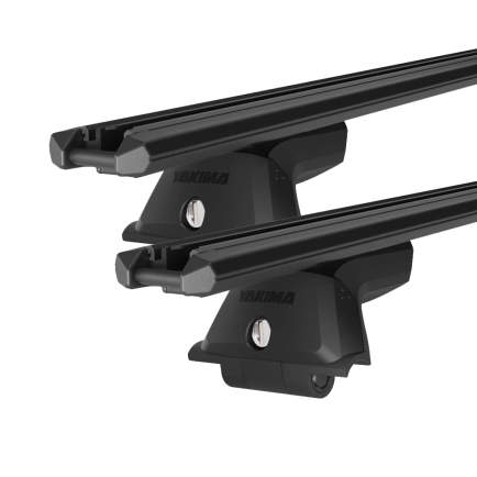 Yakima TrimHD Thru bar Black 2 Bar Roof Rack for MITSUBISHI Triton MQ-MR 4dr Ute with Bare Roof (2015 onwards)