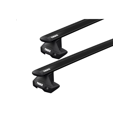 Thule 7105 WingBar Evo Black 2 Bar Roof Rack for BYD Dolphin 5dr Hatch with (2023 onwards) - Clamp Mount