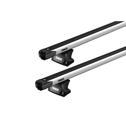 Thule 7106 SlideBar Evo Silver 2 Bar Roof Rack for Chery Tiggo 4 5dr SUV with Flush Roof Rail (2023 onwards) - Flush Rail Mount