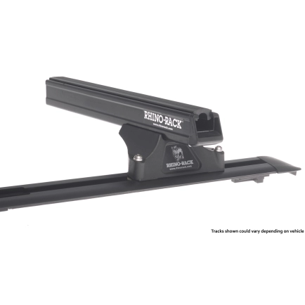 Rhino Rack JA0970 - Heavy Duty RLTP Black 2 Bar Roof Rack for HINO 300 Series 2dr 2dr Wide Cab from 2001