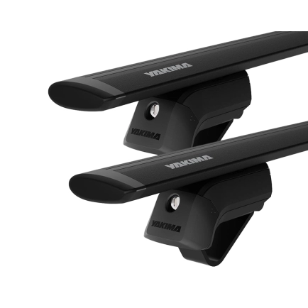 Yakima JetStream Thru bar Black 2 Bar Roof Rack for HAVAL H2 5dr SUV with Raised Roof Rail (2015 onwards)