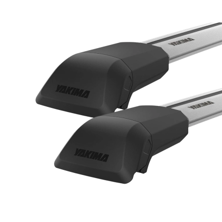 Yakima JetStream FX Flush Bar Silver 2 Bar Roof Rack for MITSUBISHI ASX 5dr SUV with Factory Mounting Point (2010 to 2019)