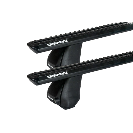 Rhino Rack JC-04189 Sportz 2500 Black 2 Bar FMP Roof Rack for Mitsubishi ASX XA-XD 5dr SUV with Bare Roof (2010 onwards) - Factory Point Mount