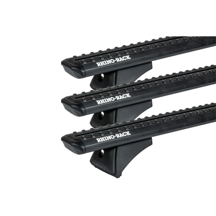 Rhino Rack JC-04919 Sportz RCH Black 3 Bar Roof Rack for Land Rover Range Rover 5dr SUV with Bare Roof (2002 to 2012) - Factory Point Mount
