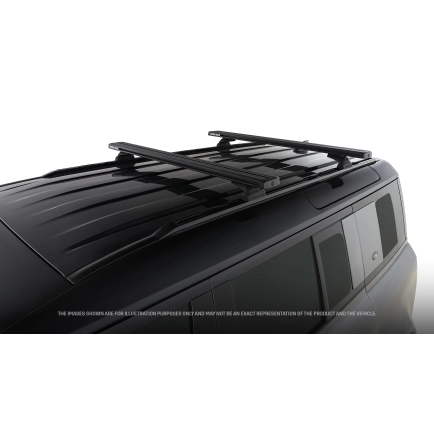 Rhino Rack JC-01588 Reconn-Deck 2 Bar Truck Bed System for Land Rover Defender 110 Gen2 5dr SUV with Factory Fitted Track (2020 onwards) - Custom Point Mount