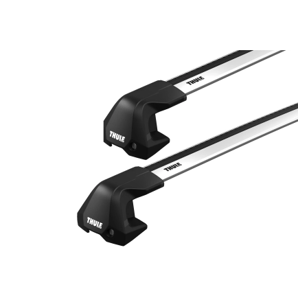 Thule 7205 WingBar Edge Silver 2 Bar Roof Rack for BYD Dolphin 5dr Hatch with (2023 onwards) - Clamp Mount