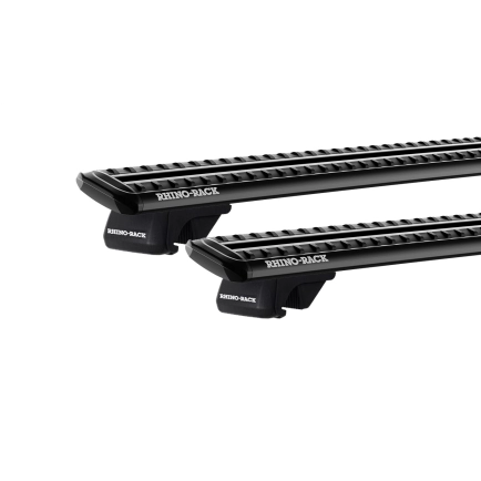 Rhino Rack JC-04089 Sportz SX Black 2 Bar Roof Rack for Volvo V60 5dr Wagon with Raised Roof Rail (2010 to 2018) - Raised Rail Mount