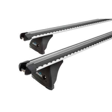 Prorack Heavy Duty Silver 2 Bar Roof Rack for Mazda BT-50 Gen 3 4dr Ute with Bare Roof (2020 onwards) - Track Mount