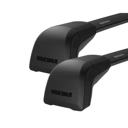 Yakima JetStream FX Flush Bar Black 2 Bar Roof Rack for ISUZU D-Max SX/LS-U/LS-M Crew Cab 4dr Ute with Factory Mounting Point (2020 onwards)