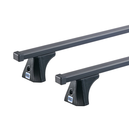 CRUZ Euro Black 2 Bar Roof Rack for MG 4 5dr Hatch with Bare Roof (2023 onwards) - Clamp Mount