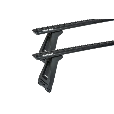 Rhino Rack JC-05031 Sportz RL210 Black 2 Bar Roof Rack for Mitsubishi L300 4dr MWB/LWB Low Roof with Rain Gutter (1980 to 2013) - Gutter Mount