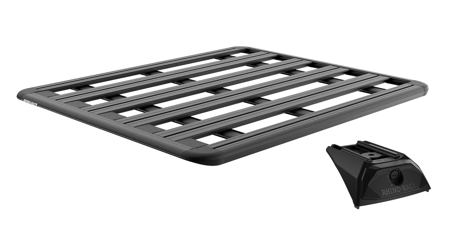 Rhino Rack JC-03624 Pioneer 6 Platform (1500mm x 1240mm) with RX300L legs for Kia Carnival YP 4dr Van with Flush Roof Rail (2014 to 2020) - Factory Point Mount