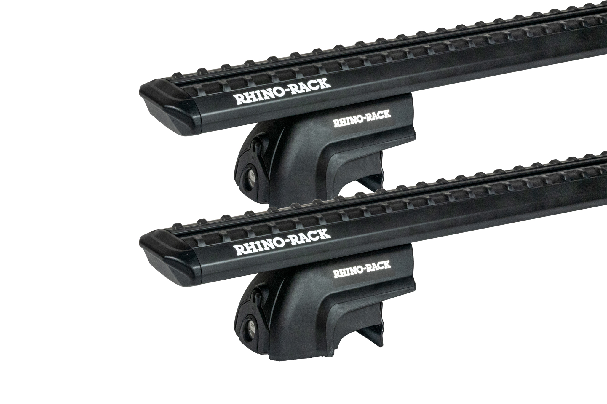 Rhino Rack JC-04940 Sportz SX Black 2 Bar Roof Rack for Volvo XC90 5dr SUV with Flush Roof Rail (2015 onwards) - Flush Rail Mount