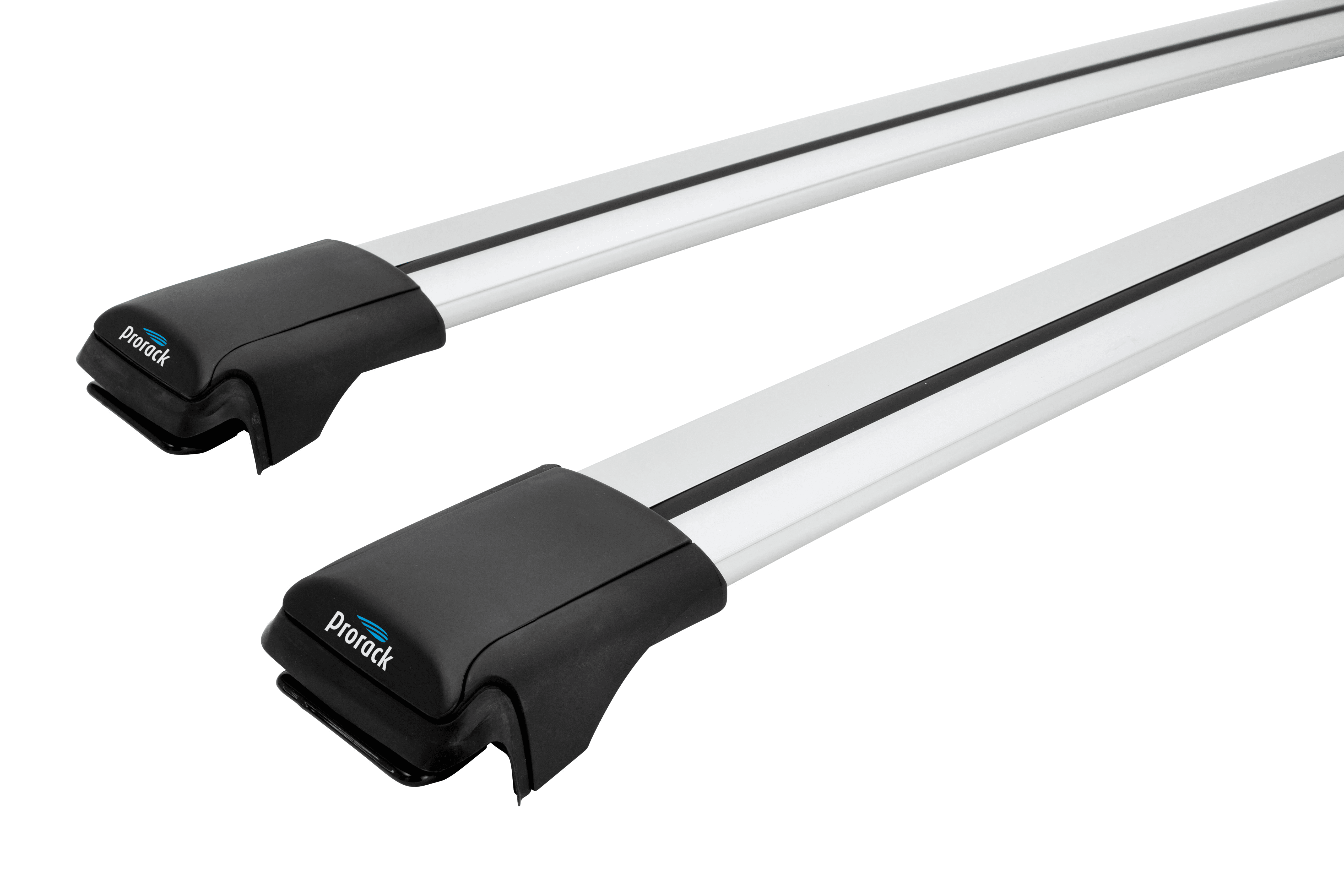 Prorack Aero Rail Bar Silver 2 Bar Roof Rack for DAIHATSU Terios 5dr SUV with Raised Roof Rail (2006 to 2012)