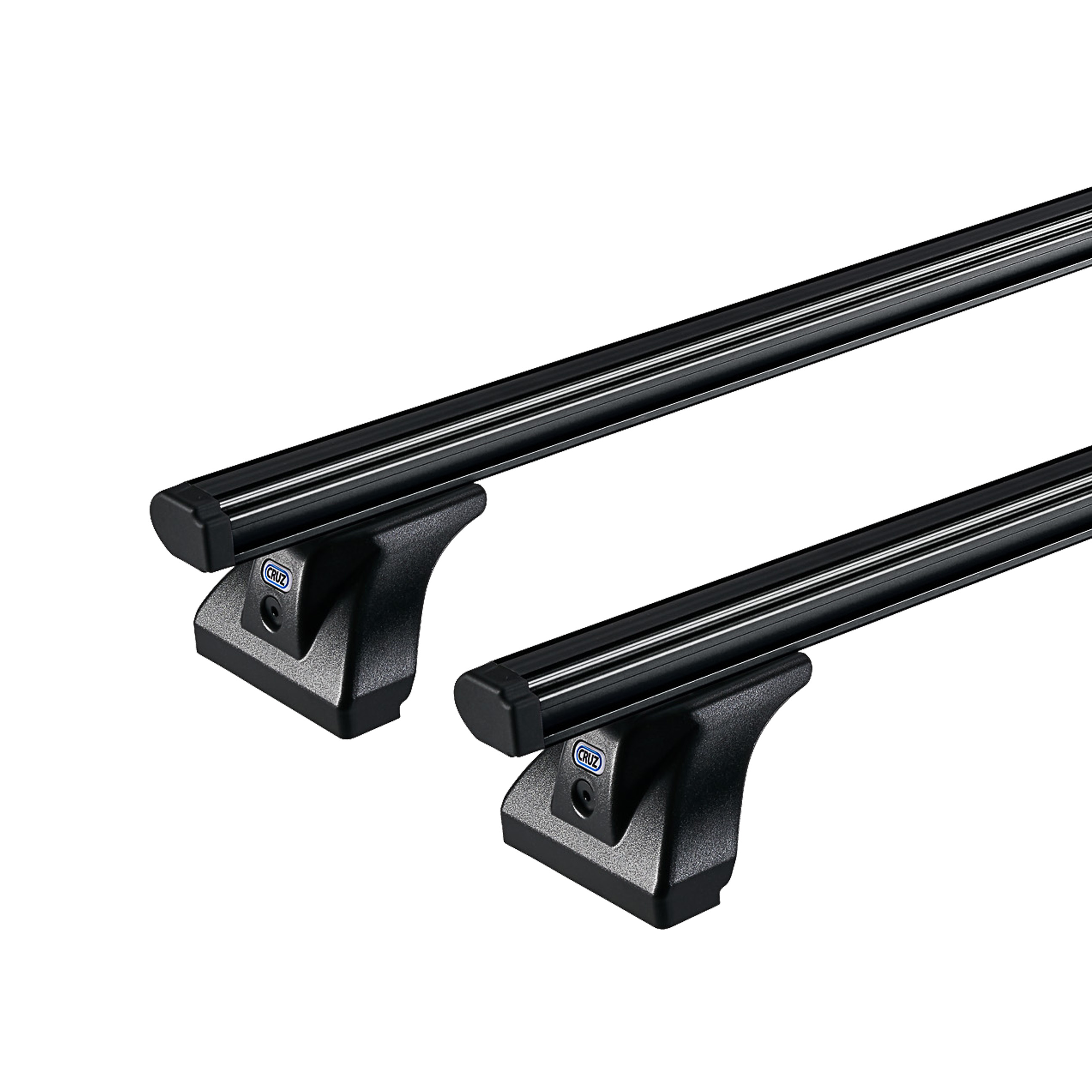CRUZ Cargo Black 2 Bar Roof Rack for Tata Sumo 5dr SUV with Rain Gutter (1994 onwards) - Gutter Mount