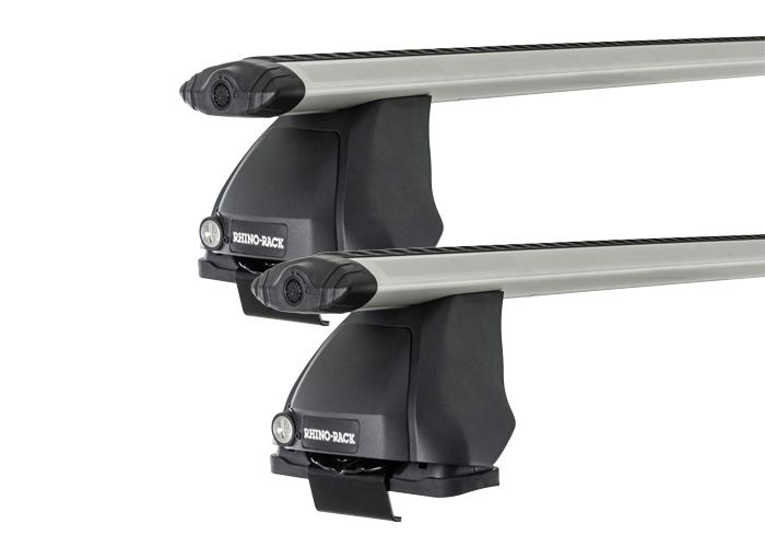 Rhino Rack JA1786 Vortex 2500 Silver 2 Bar Roof Rack for DAEWOO Matiz 5dr Hatch with Bare Roof (1999 to 2004)