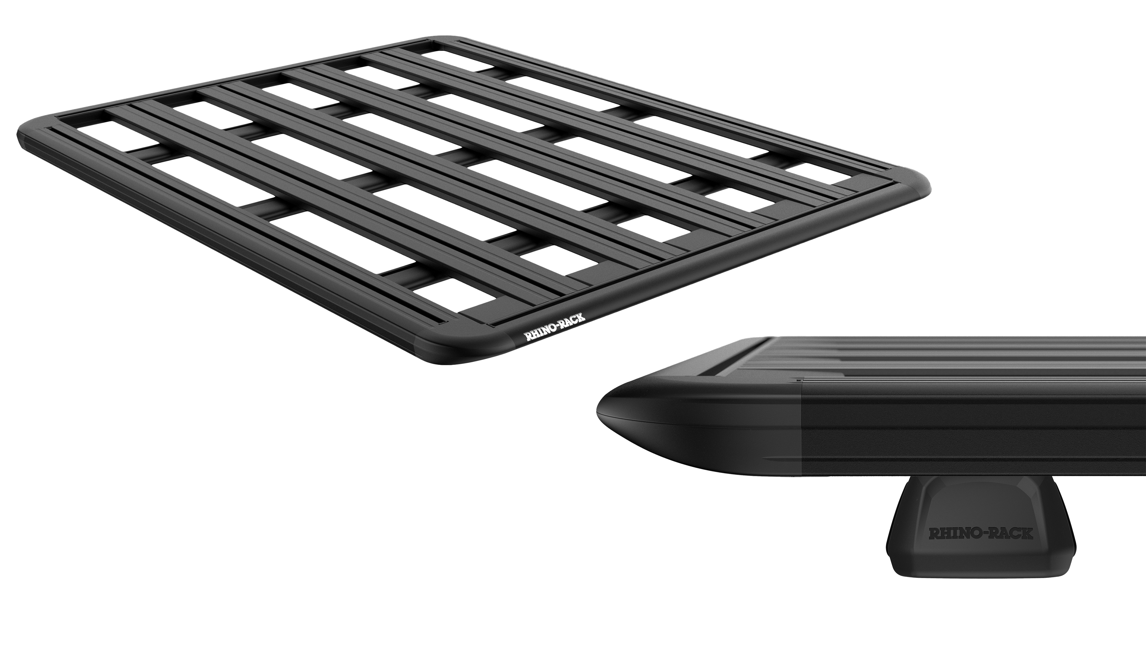 Rhino Rack JC-01600 Pioneer 6 Platform (1500mm x 1380mm) with RX100 legs for BYD Shark 4dr Ute with Raised Roof Rail (2024 onwards) - Raised Rail Mount