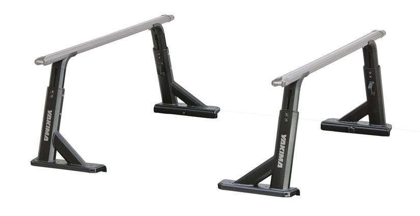 Yakima OverHaul HD Black 2 Bar Roof Rack for GMC Sierra 2500HD Double Cab 4dr Ute with Bare Roof (2019 onwards) - Clamp Mount