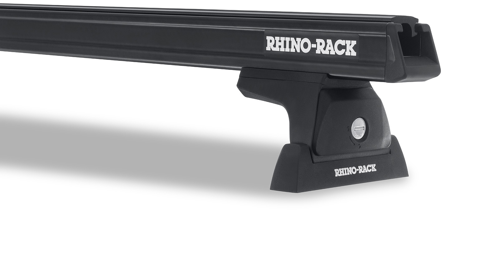 Rhino Rack JA7949 - Heavy Duty RLT600 Ditch Mount Black 3 Bar Roof Rack for DODGE RAM 4dr 4dr Ute from 2010