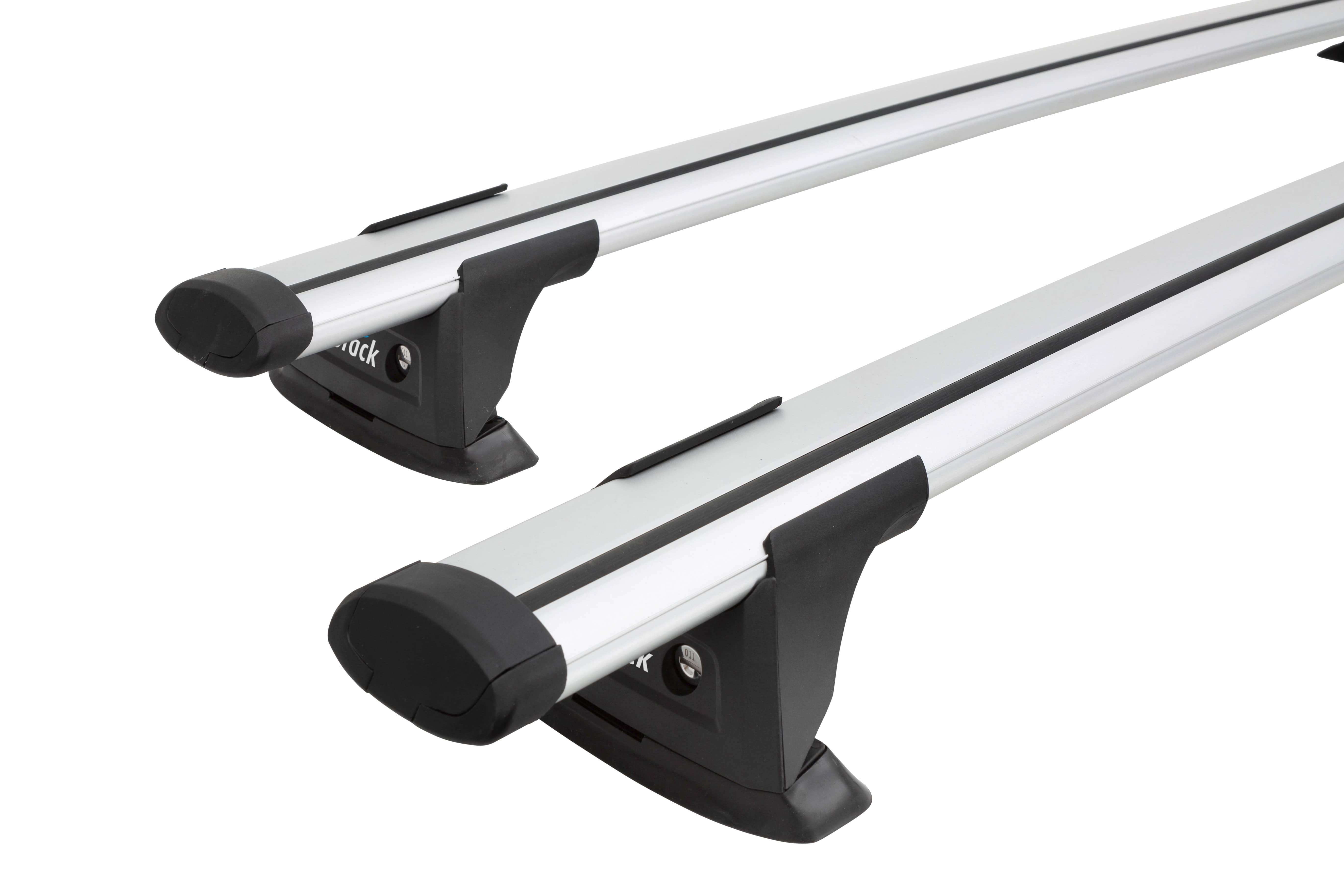 Prorack Aero Through Silver 2 Bar Roof Rack for Chery Tiggo 5dr SUV with Flush Roof Rail (2024 onwards) - Flush Rail Mount