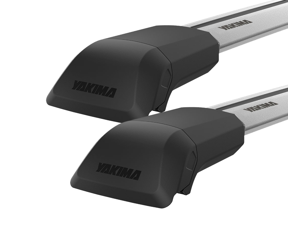 Yakima JetStream FX Silver 2 Bar Roof Rack for Land Rover Discovery Series 3 & 4 5dr SUV with Bare Roof (2005 to 2017) - Factory Point Mount