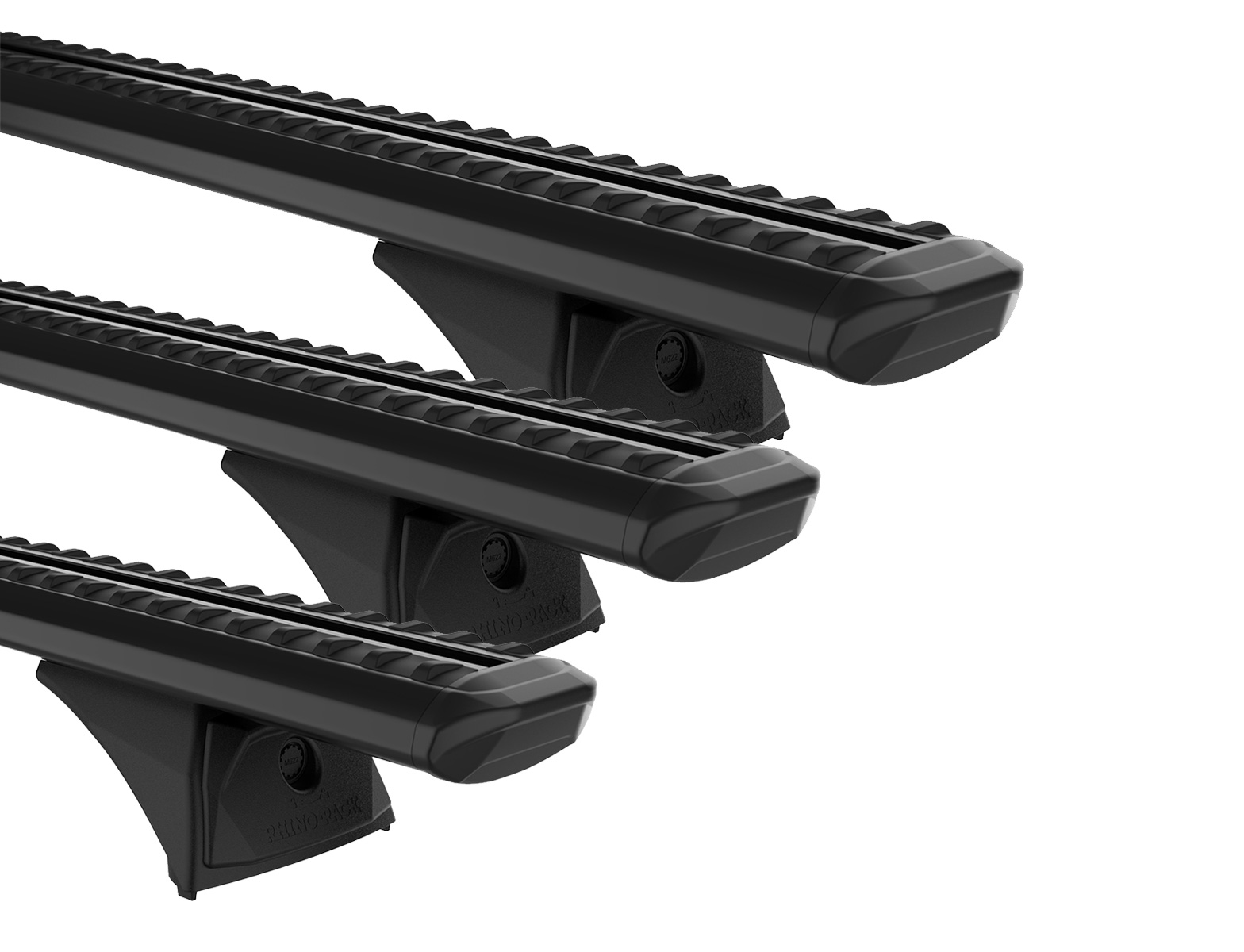 Rhino Rack JC-04999 Sportz RX300H Black 3 Bar Roof Rack for Land Rover Range Rover 5dr SUV with Bare Roof (2002 to 2012) - Factory Point Mount
