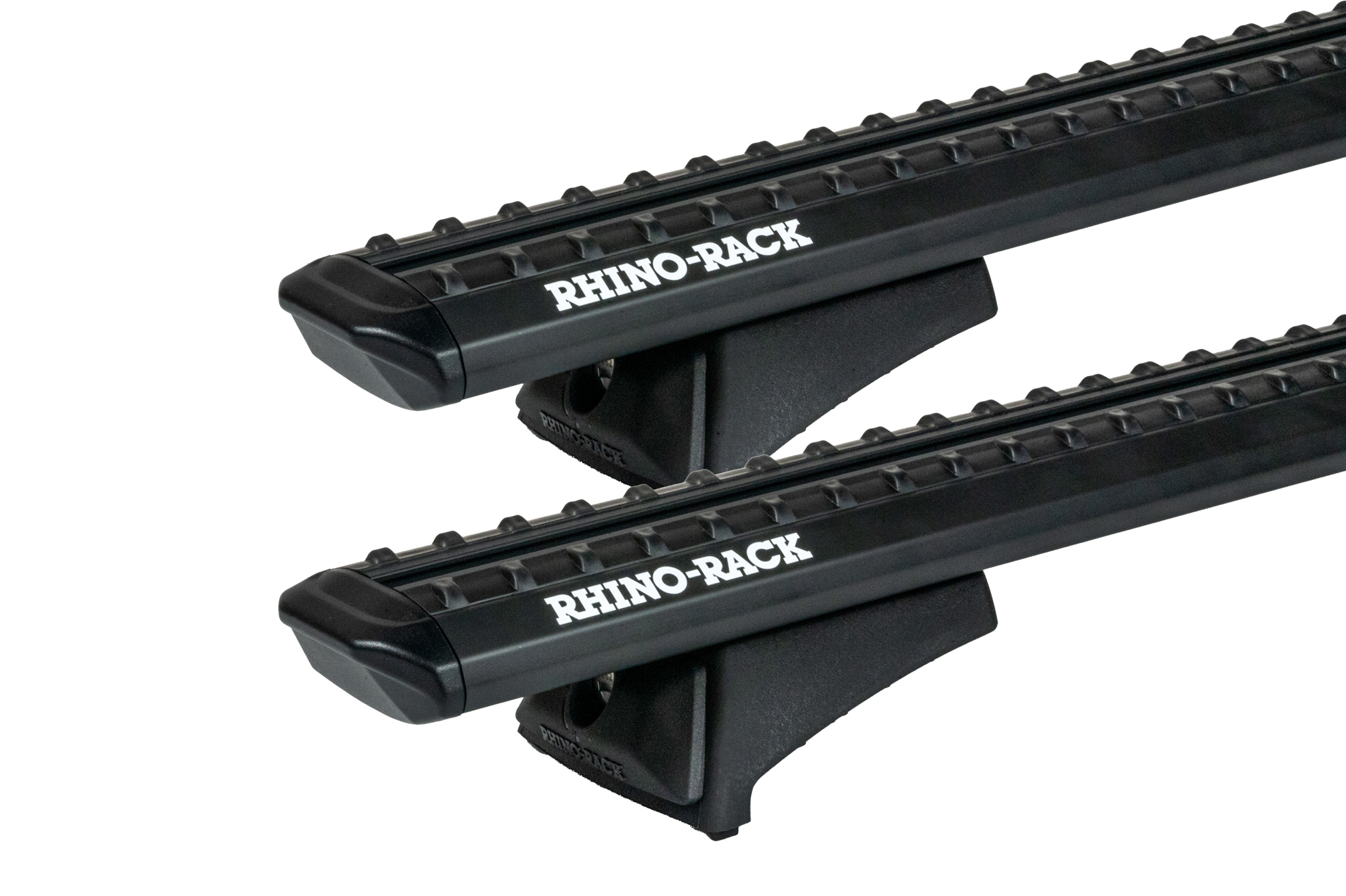Rhino Rack JC-04968 Sportz RCL Black 2 Bar Roof Rack for Land Rover Defender 110 Gen2 5dr SUV with Factory Fitted Track (2020 onwards) - Factory Point Mount