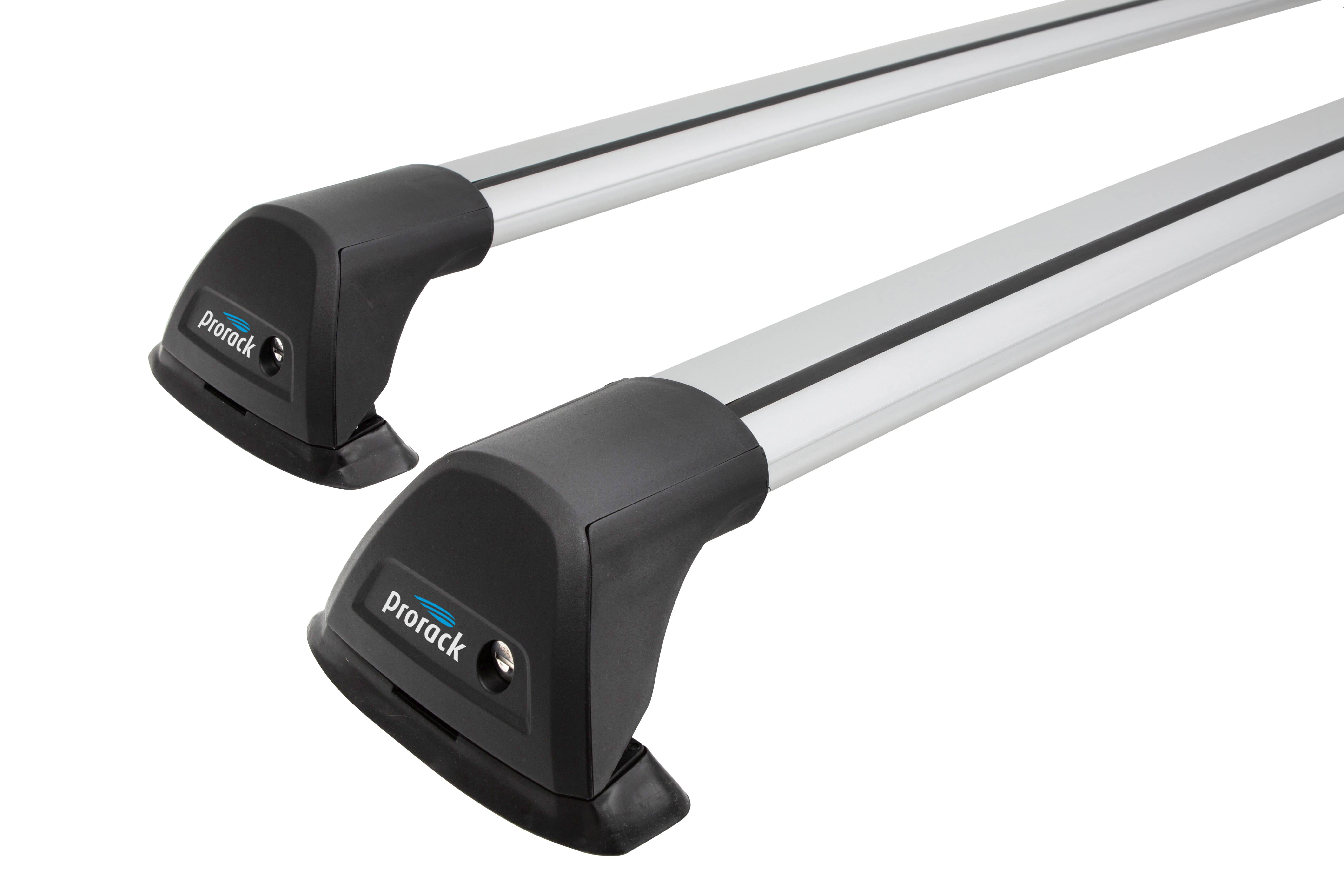 Prorack Aero Flush Silver 2 Bar Roof Rack for JMC Vigus 4dr Ute with Bare Roof (2015 onwards)
