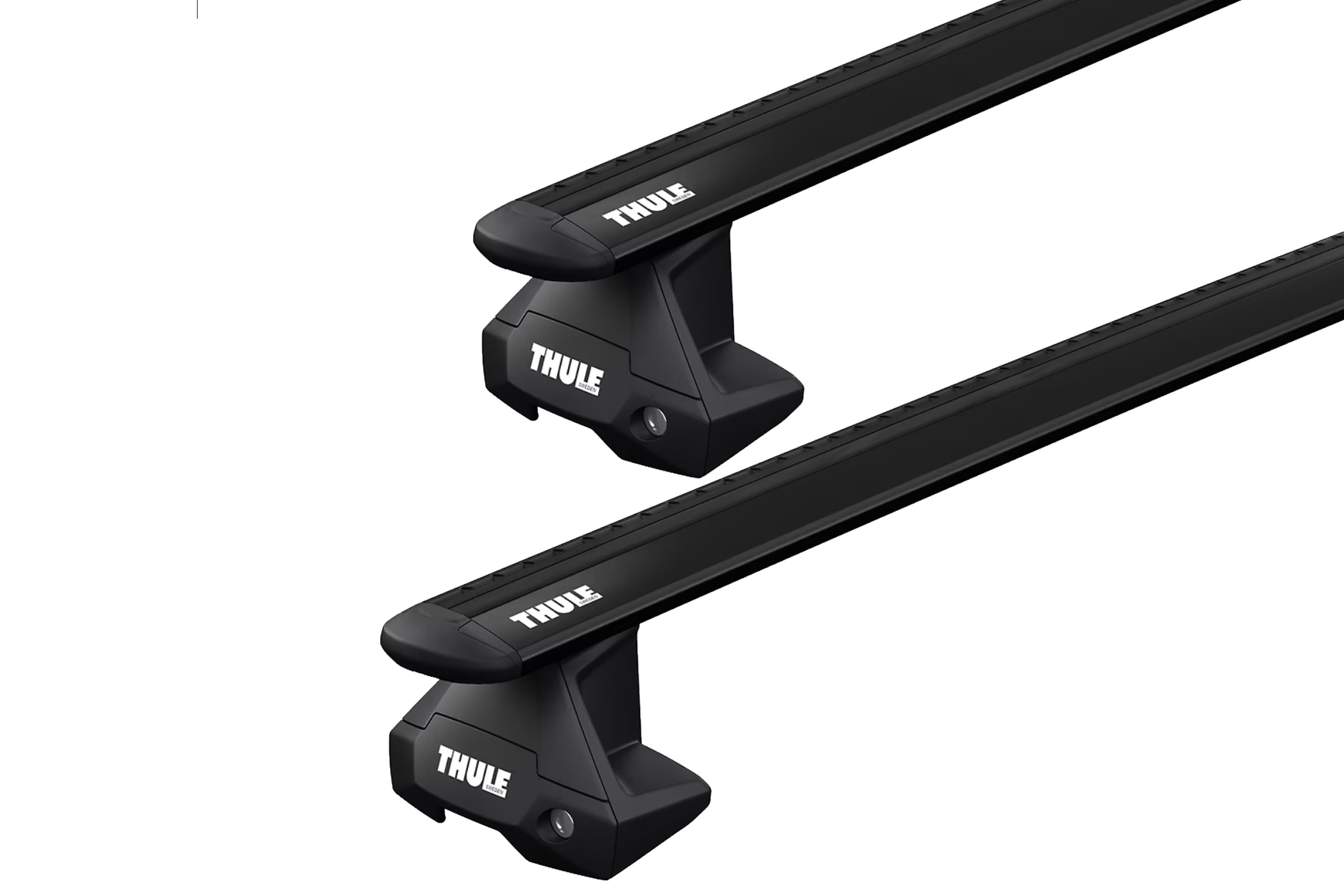 Thule WingBar Evo Black 2 Bar Roof Rack for MINI Clubman 5dr Hatch with Bare Roof (2016 onwards)