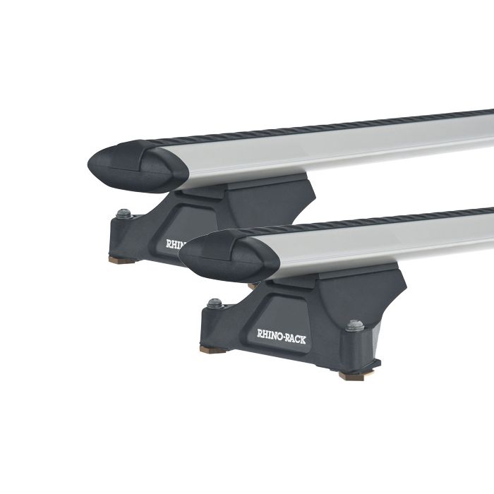 Rhino Rack JA2937 Vortex RLTP Silver 2 Bar Roof Rack for HINO 300 Series 2dr Wide Cab with Factory Mounting Point (2001 onwards)