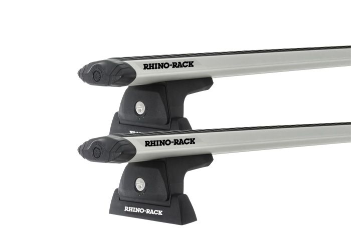 Rhino Rack JA7942 Vortex RLT600 Ditch Mount Silver 2 Bar Roof Rack for DODGE RAM 4dr Ute with Bare Roof (2010 onwards)