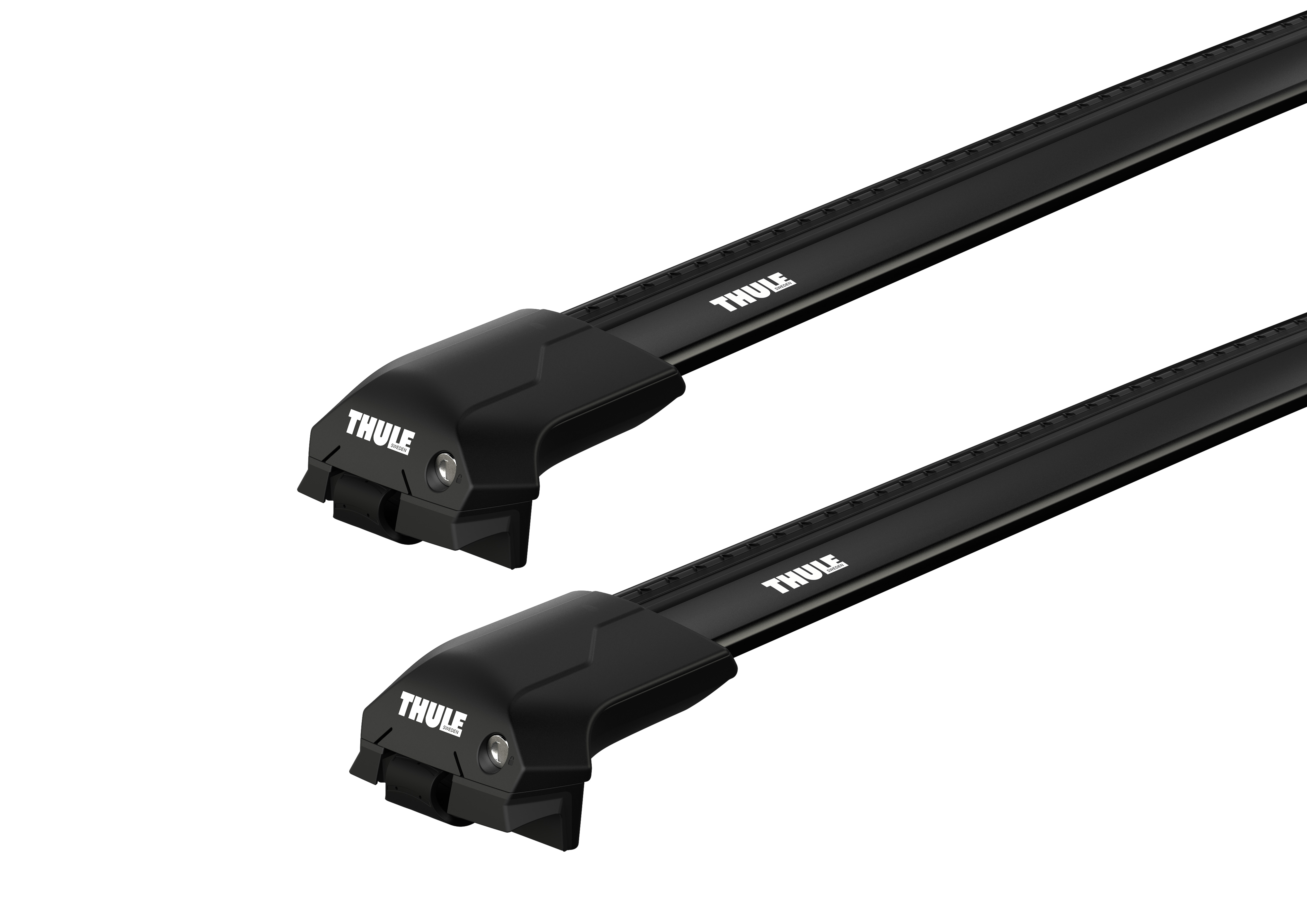 Thule WingBar Edge Black 2 Bar Roof Rack for MG GS 5dr SUV with Raised Roof Rail (2017 onwards)