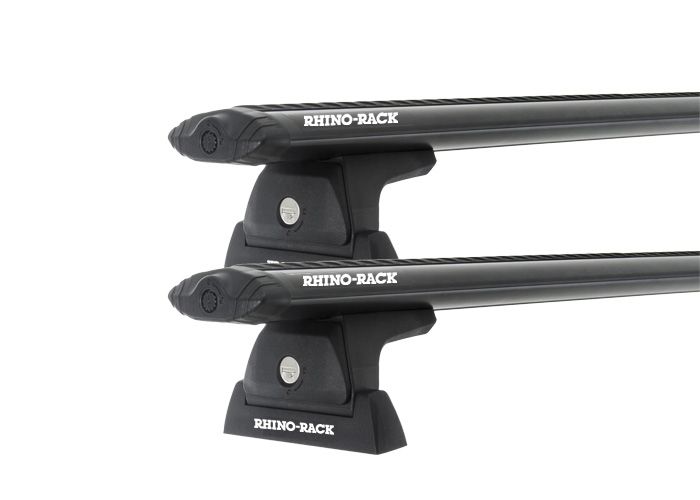 Rhino Rack JC-06634 Vortex RLT600 Black 2 Bar Roof Rack for BYD Shark 6 4dr Ute with Raised Roof Rail (2024 onwards) - Tub Track Mount