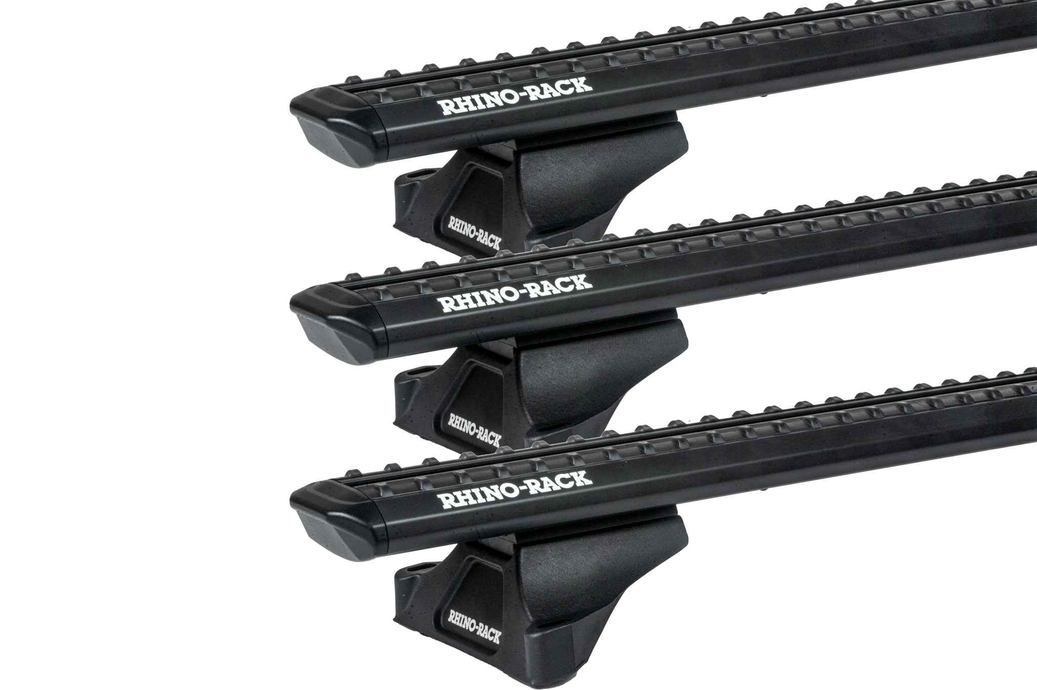 Rhino Rack JC-04739 Sportz RLTP Trackmount Black 3 Bar Roof Rack for Mitsubishi Pajero NS-NX 5dr SUV with Bare Roof (2006 to 2022) - Track Mount